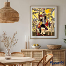 Charger l'image dans la galerie, peinture par numéros | Femme assise sur une Chaise | Intermédiaire, picasso, reproduction | FiguredArt
