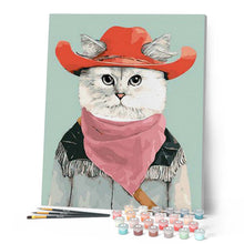 Charger l'image dans la galerie, peinture par numéros | Chat habille | animaux, chats, Facile | FiguredArt