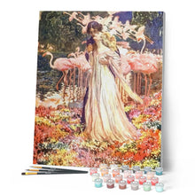 Charger l'image dans la galerie, peinture par numéros | Romantisme et Flamants Roses | animaux, Complexe, flamants roses, oiseaux, romantique | FiguredArt