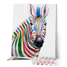 Charger l'image dans la galerie, peinture par numéros | Zèbre en couleurs | animaux, Facile, zèbres | FiguredArt
