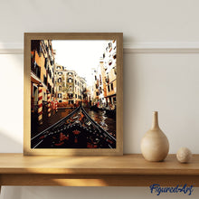 Charger l'image dans la galerie, peinture par numéros | Vue depuis la Gondole à Venise | intermédiaire, ville | FiguredArt