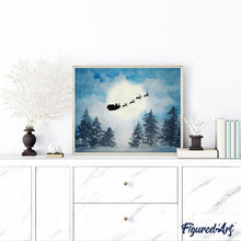 Charger l'image dans la galerie, peinture par numéros | Traineau de Noel | Intermédiaire, Noël, paysages | FiguredArt