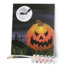 Charger l'image dans la galerie, peinture par numéros | Citrouille maléfique d’Halloween | Complexe, halloween | FiguredArt