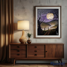 Charger l'image dans la galerie, peinture par numéros | Chemin et Pleine Lune | Complexe, paysages | FiguredArt