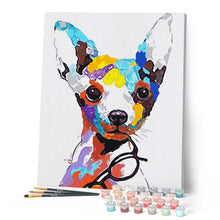 Charger l'image dans la galerie, peinture par numéros | Chien et Lunettes | animaux, chiens, Facile | FiguredArt