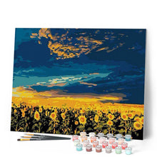 Charger l'image dans la galerie, peinture par numéros | Grand champ de Tournesols | Facile, paysages | FiguredArt