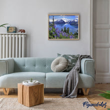 Charger l'image dans la galerie, peinture par numéros | Fleurs et Montagne | Complexe, fleurs, montagnes, paysages | FiguredArt