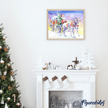 Charger l'image dans la galerie, peinture par numéros | Calèche et Père Noël | Complexe, Noël | FiguredArt
