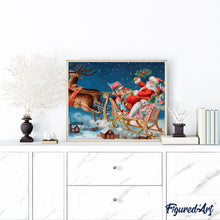 Charger l'image dans la galerie, peinture par numéros | Père Noël en Amérique | Intermédiaire, Noël | FiguredArt