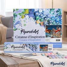 Charger l'image dans la galerie, peinture par numéros | Père Noël en Amérique | Intermédiaire, Noël | FiguredArt