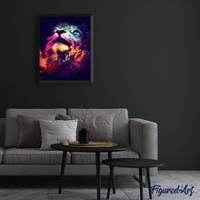 Charger l'image dans la galerie, peinture par numéros | Lion abstrait coloré | animaux, Intermédiaire, lions | FiguredArt