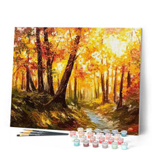 Charger l'image dans la galerie, peinture par numéros | Lumière dans la forêt | Complexe, forêt, paysages | FiguredArt