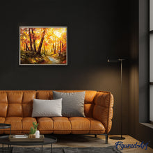 Charger l'image dans la galerie, peinture par numéros | Lumière dans la forêt | Complexe, forêt, paysages | FiguredArt