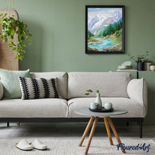 Charger l'image dans la galerie, peinture par numéros | Vue du Ruisseau en Montagne | Intermédiaire, montagnes, paysages | FiguredArt
