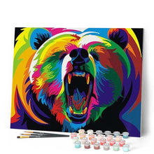 Charger l'image dans la galerie, peinture par numéros | Grizzli Pop Art | animaux, Facile, ours, Pop Art | FiguredArt
