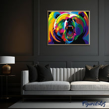 Charger l'image dans la galerie, peinture par numéros | Grizzli Pop Art | animaux, Facile, ours, Pop Art | FiguredArt