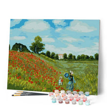 Charger l'image dans la galerie, peinture par numéros | Ballade dans les Champs | Intermédiaire, paysages, reproduction | FiguredArt