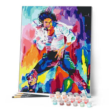Charger l'image dans la galerie, peinture par numéros | Michael Jackson en Couleur | Intermédiaire, portrait | FiguredArt