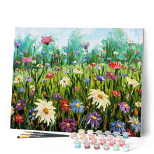 Charger l'image dans la galerie, peinture par numéros | Un champ de Fleurs | Complexe, fleurs | FiguredArt