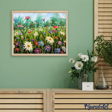Charger l'image dans la galerie, peinture par numéros | Un champ de Fleurs | Complexe, fleurs | FiguredArt