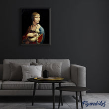 Charger l'image dans la galerie, peinture par numéros | Femme et son Animal | Complexe, portrait, reproduction | FiguredArt