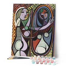 Charger l'image dans la galerie, peinture par numéros | Picasso Femme au Miroir | Complexe, picasso, reproduction | FiguredArt
