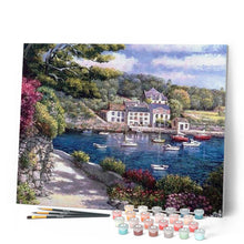 Charger l'image dans la galerie, peinture par numéros | Bateaux sur la Méditerranée | bateaux, complexe, paysages | FiguredArt