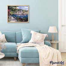 Charger l'image dans la galerie, peinture par numéros | Bateaux sur la Méditerranée | bateaux, complexe, paysages | FiguredArt