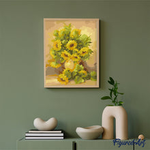 Charger l'image dans la galerie, peinture par numéros | Vase de Tournesols jaunes | facile, fleurs | FiguredArt