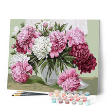 Charger l'image dans la galerie, peinture par numéros | Jolies Pivoines épanouies | facile, fleurs, france | FiguredArt