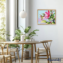Charger l'image dans la galerie, peinture par numéros | Petit colibri dans les Fleurs | animaux, facile, fleurs, oiseaux | FiguredArt
