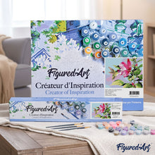 Charger l'image dans la galerie, peinture par numéros | Petit colibri dans les Fleurs | animaux, facile, fleurs, oiseaux | FiguredArt