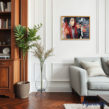 Charger l'image dans la galerie, peinture par numéros | Complicité Femme et Eléphant | animaux, complexe, portrait, éléphants | FiguredArt
