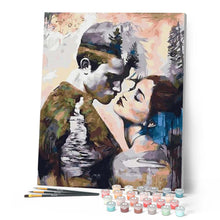 Charger l'image dans la galerie, peinture par numéros | Tentation Indienne | intermédiaire, portrait, romantique | FiguredArt