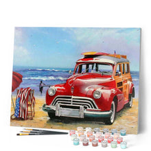 Charger l'image dans la galerie, peinture par numéros | Voiture à la Plage | intermédiaire, voitures et motos | FiguredArt