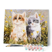 Charger l'image dans la galerie, peinture par numéros | Deux Chatons | animaux, chats, facile | FiguredArt