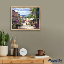 Charger l'image dans la galerie, peinture par numéros | Petite Rue de Village Méditerranéen | complexe, paysages | FiguredArt