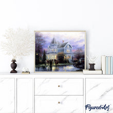 Charger l'image dans la galerie, peinture par numéros | Chevaux devant la Maison | complexe, paysages | FiguredArt