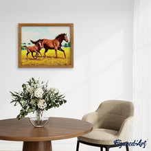 Charger l'image dans la galerie, peinture par numéros | Cheval et son petit | animaux, chevaux, facile | FiguredArt