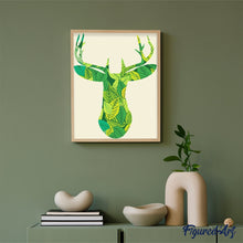 Charger l'image dans la galerie, peinture par numéros | Tête de Cerf | animaux, facile, rennes et biches | FiguredArt
