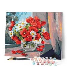 Charger l'image dans la galerie, peinture par numéros | Pavots et Marguerites | facile, fleurs | FiguredArt