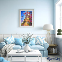 Charger l'image dans la galerie, peinture par numéros | Tour Eiffel et arbre au Printemps | complexe, nouveautés, romantique, ville | FiguredArt