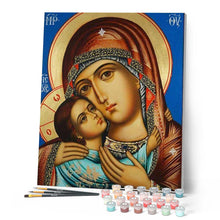 Charger l'image dans la galerie, peinture par numéros | Vierge et Enfant | complexe, nouveautés, portrait, religion | FiguredArt