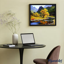 Charger l'image dans la galerie, peinture par numéros | Rivière paisible | complexe, montagnes, nouveautés, paysages | FiguredArt