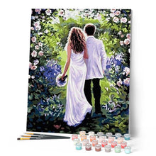 Charger l'image dans la galerie, peinture par numéros | Les jeunes Mariés | intermédiaire, romantique | FiguredArt