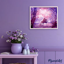 Charger l'image dans la galerie, peinture par numéros | Piano féérique | facile, musique, nouveautés, paysages | FiguredArt