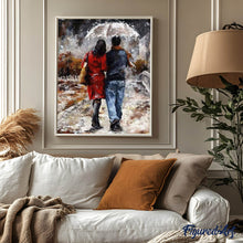 Charger l'image dans la galerie, peinture par numéros | Couple et Parapluie | complexe, romantique | FiguredArt
