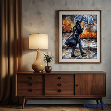 Charger l'image dans la galerie, peinture par numéros | Homme marchant sous la Pluie | complexe, romantique | FiguredArt