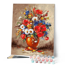 Charger l'image dans la galerie, peinture par numéros | Joli Bouquet Champêtre | fleurs, intermédiaire, nouveautés | FiguredArt