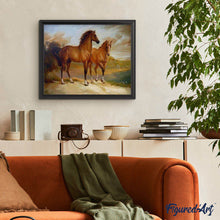 Charger l'image dans la galerie, peinture par numéros | Deux Chevaux près de l’Eau | animaux, chevaux, complexe | FiguredArt